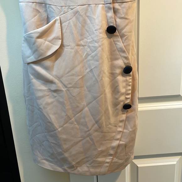*Final Price* Karen Millen Cream/Tan Dress Sophisticated NWT Size 4 - Picture 3 of 9